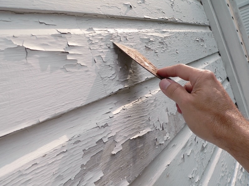 Flaking exterior paint in Northwest Arkansas -- needs repainting