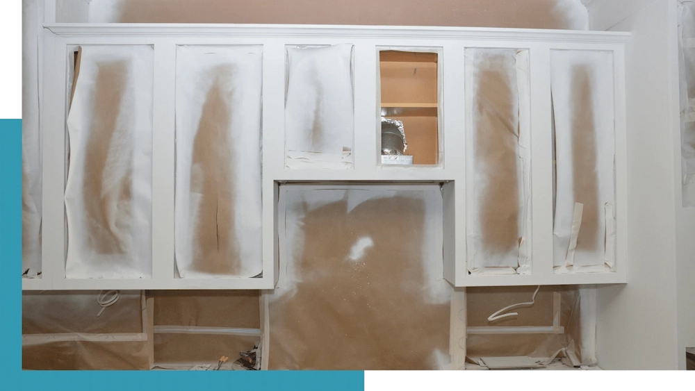 Cabinet priming process Northwest Arkansas -- Brush Brothers Painting